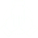 Drei Hände im Kreis symbolisieren Teamarbeit; weiße Umrisse, transparenter Hintergrund, punktierte Linien umranden die Hände.